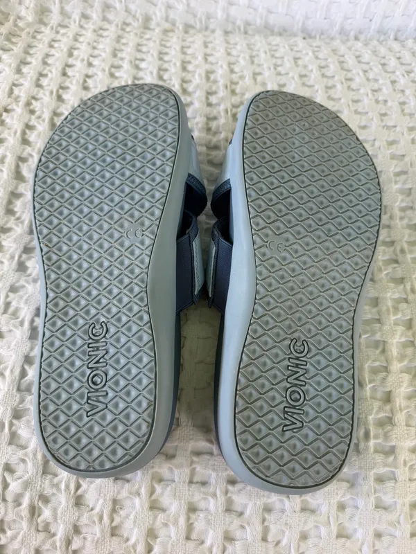 Vionic Merced Blue Cross Strap Slide Orthotic Sandals Women's Size 8 EU 38.5 - Image 9