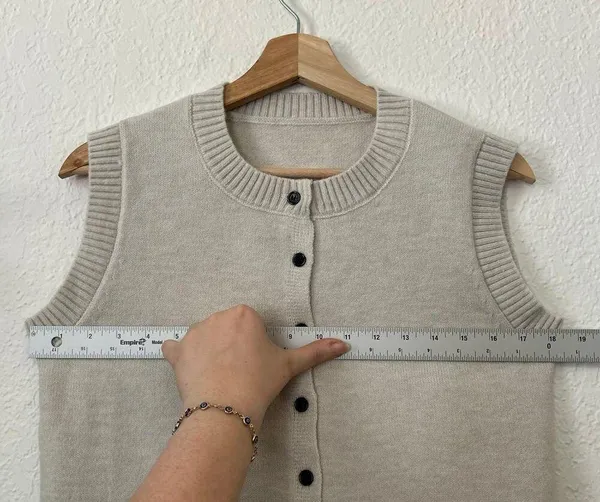 Commense Button Front Sweater Vest XS NWT - Image 2