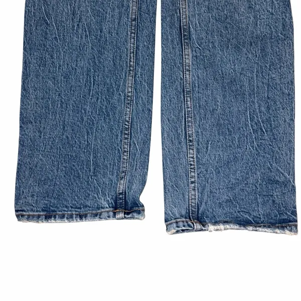 Abercrombie & Fitch The 90’s Straight Leg Ultra High Rise Distressed Jeans 28/6 - Image 9