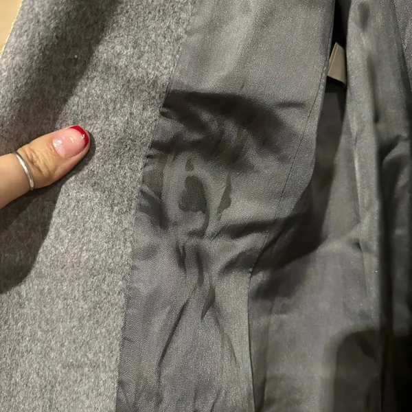 Fleurette 100 percent wool coat Gray Size 4 - Image 7