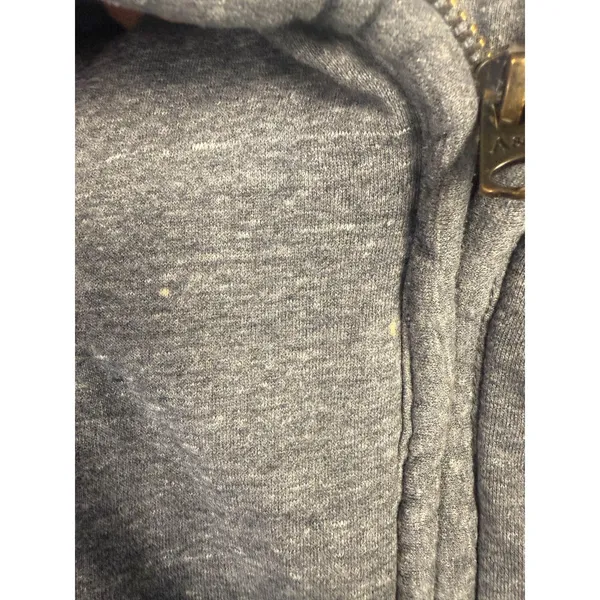Abercrombie & Fitch Hoodie Womens Small Gray Sherpa Lined Full Zip New‎ York Y2K - Image 8