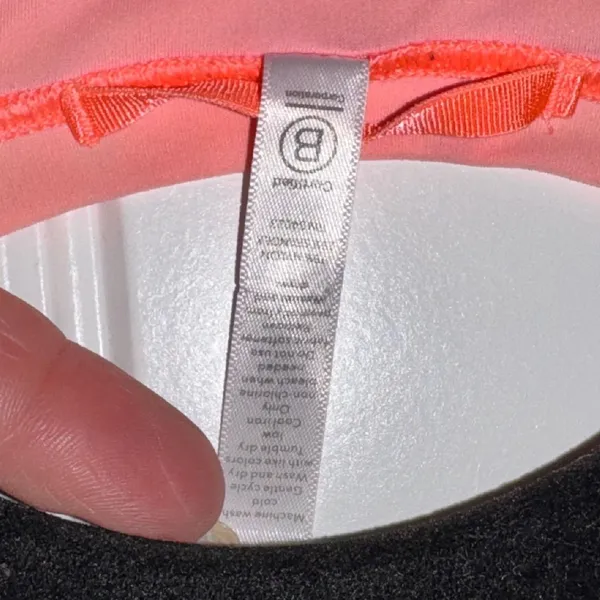 57‎ | Athleta High Neck Racerback Athletic Tank Top Coral Pink Womens Small - Image 4