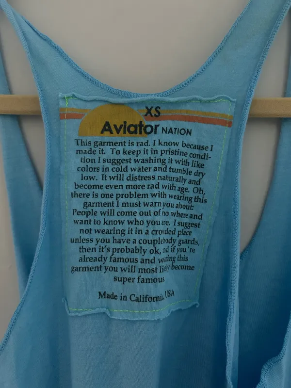 Aviator Nation Boyfriend Bolt Tank XS - Image 3