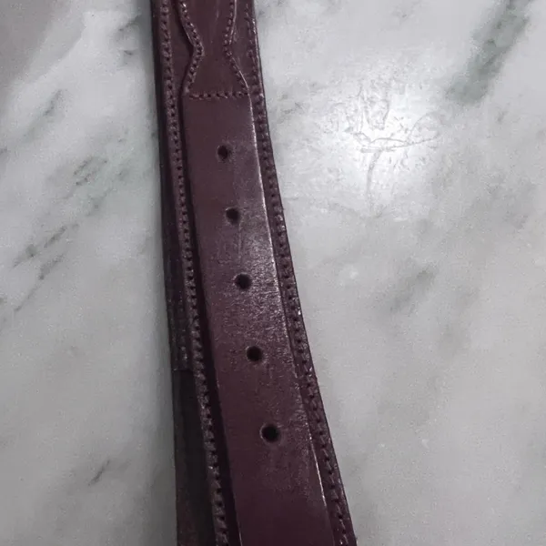 BELT IN WET LEATHER Brown - Image 4