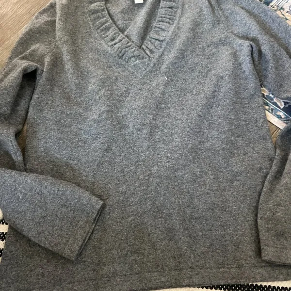 Charter‎ Club gray cashmere sweater size M - Image 6