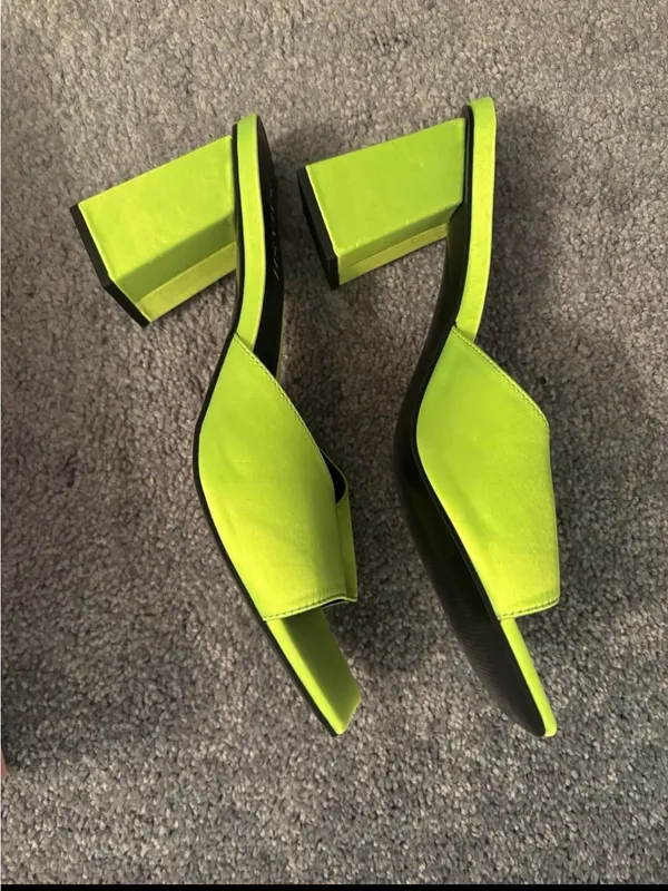 Smash Women’s Jennifer Block Heels Mule Square Toe Sandals Size 11M - Image 5