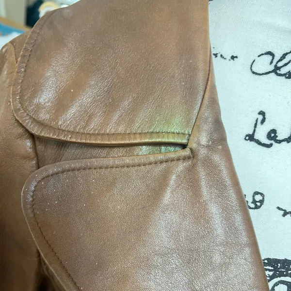 Vintage Scully Leather Coat – Made for Hamley & Co. Pendleton, OR - Image 8