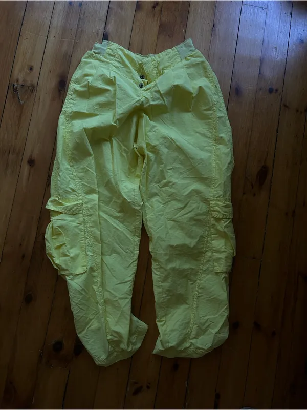 Free People FP Movement by Free People Mesmerize Me Cargo Pants, Yellow medium - Image 2
