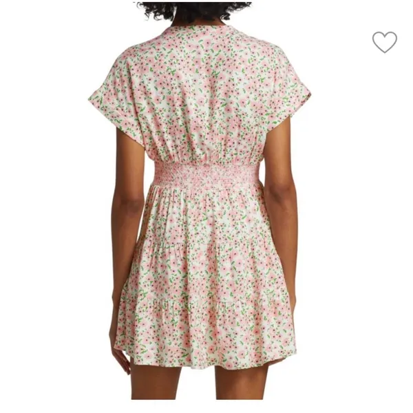 ALICE + OLIVIA Keela Floral Print Smocked Button-Front Dress - Image 8