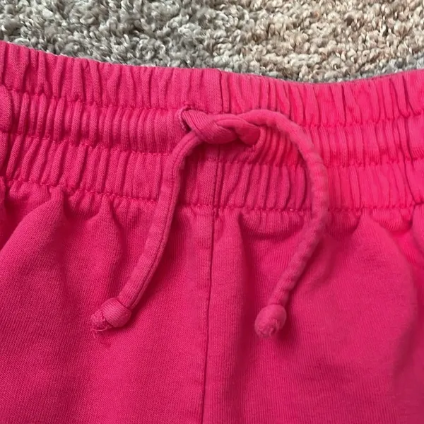Frankie’s Bikinis Burl High Waist Sweat Shorts Pink Size M - Image 4