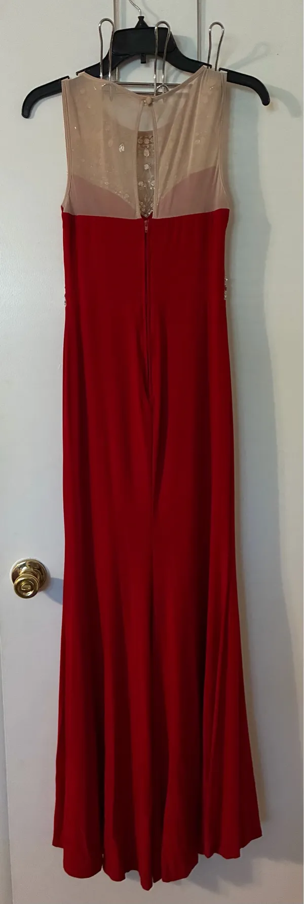 Red Prom Dress Size M - Image 3