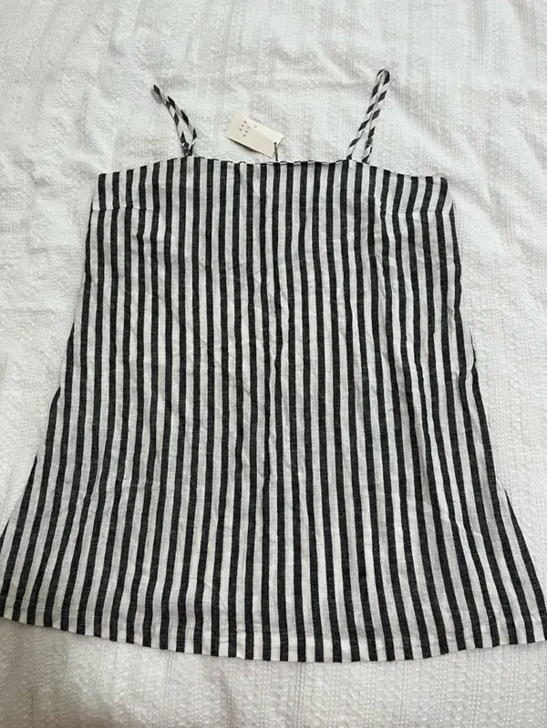 a new day Navy and White Striped Mini Sundress - Image 4
