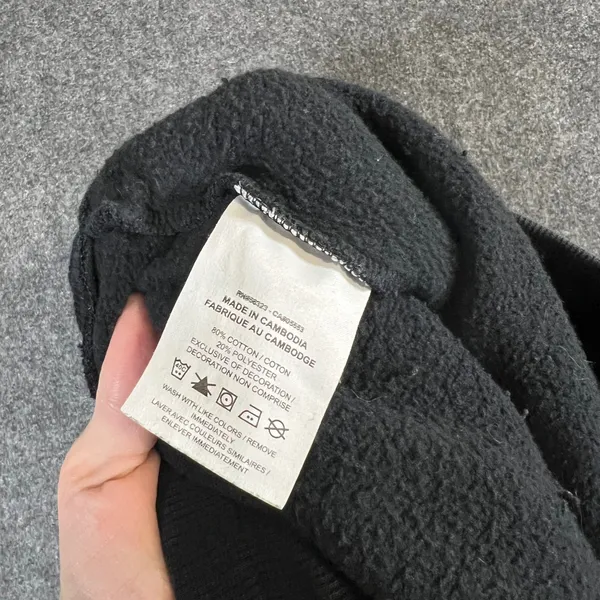 Nike Womens Sportswear Fleece‎ Joggers Black Sweatpants Small Drawstring Swoosh - Image 8