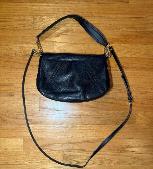 Michael Kors Aria Studded Medium Convertible Shoulder Black - Image 11
