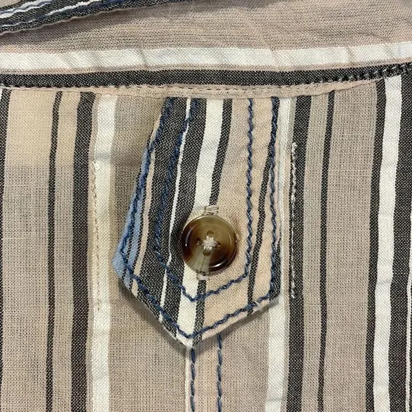 BDG Urban Outfitters Bell Button-Down Shirt Striped Oversized Long Sleeve (XS) - Image 15