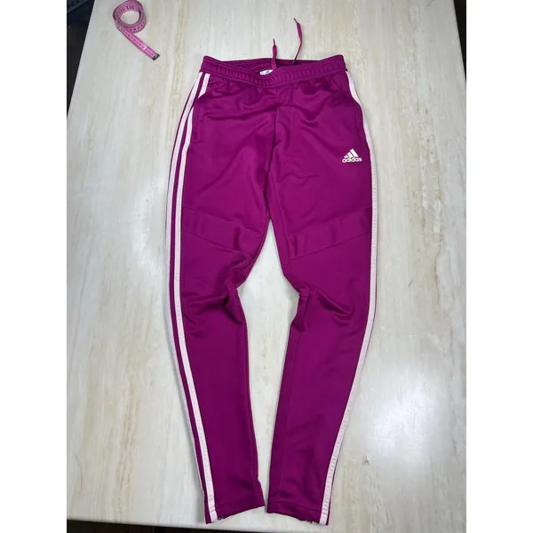 Adidas Womens Tiro 21 Track Pants Power Berry Purple White Stripes XS GQ1039 - Image 6