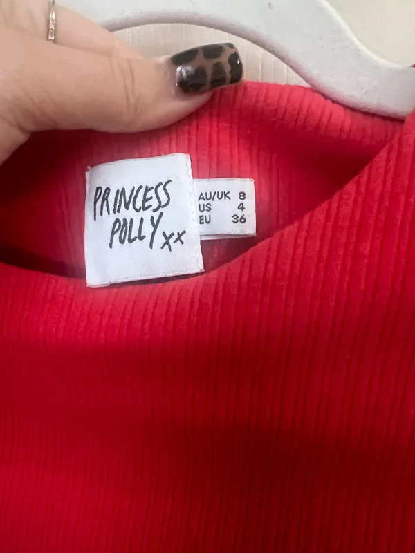 Princess Polly Bodysuit Red - Image 2