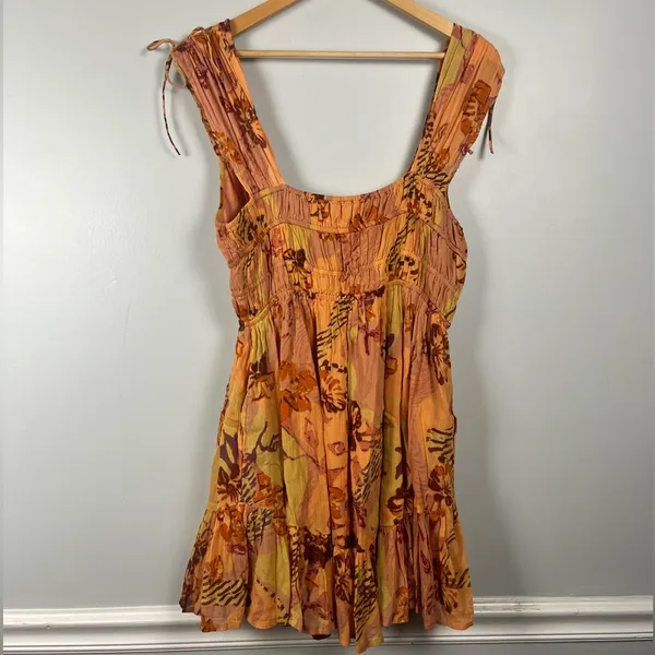 Free people Vernon Mini Dress in cocoa size medium - Image 8