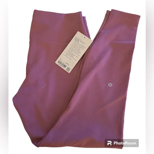 NWT Lululemon Wunder Train High Rise Tight 28” Leggings Velvet Dust Pink Size 14 - Image 3