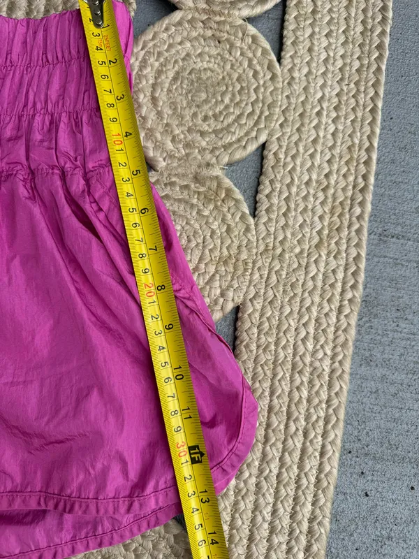 FP Movement The Way Home Hot Pink Smocked High Rise Shorts S - Image 6