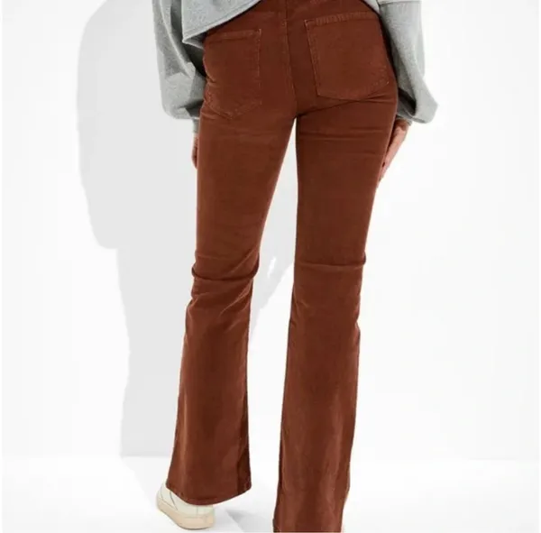 NWT American Eagle Brown Corduroy Flares - Image 4