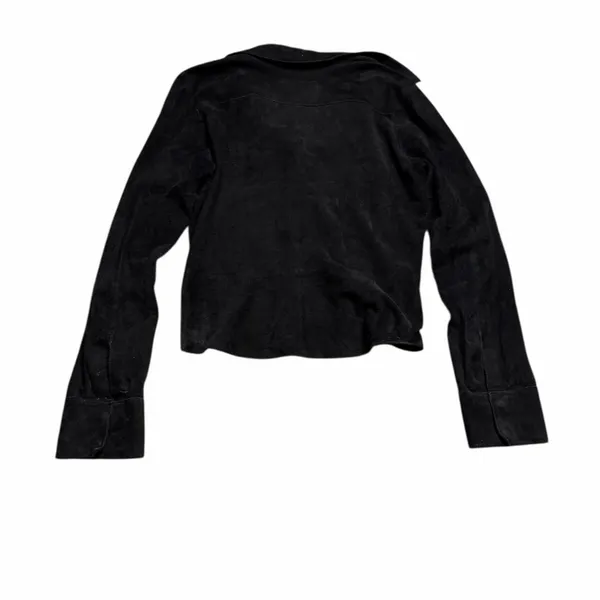 🖤 Earl Jean Vintage Black Genuine Leather Jacket Shirt‎ M✨ - Image 3
