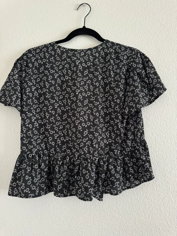 Tie In Front Shirt Multi Size M - Image 3