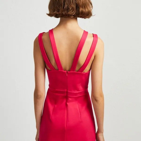 French Connection Whisper Lula Double Strap Dress - Image 5