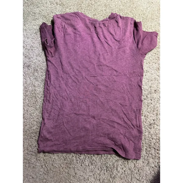 Abercrombie &‎ Fitch Womens Graphic Tee Shirt Burgundy Y2K 18 A&Fitch Small - Image 4