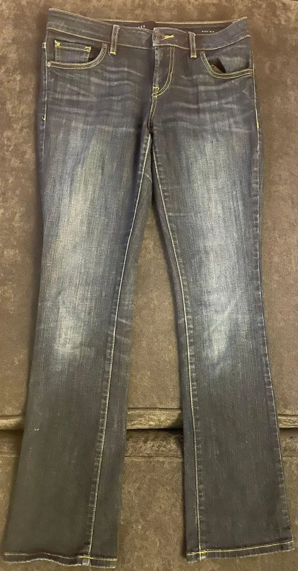 Mid Rise Bootcut Jeans - Image 3