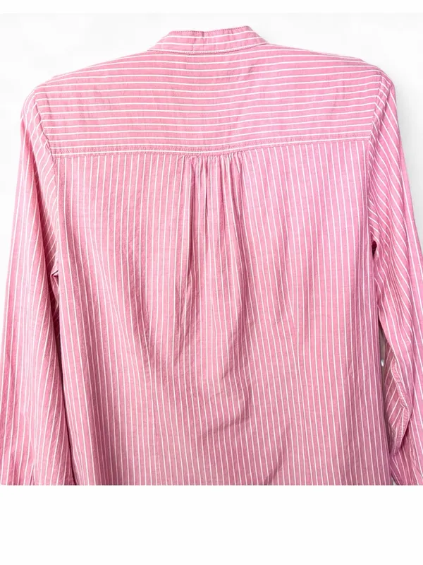 L.L. Bean Women’s Pin Tuck Pleated Long Sleeve Poplin Top Blouse Size S Regular - Image 13