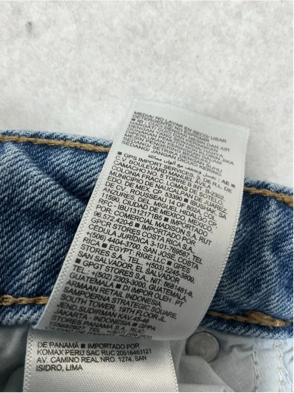 Womans Excellent Old Navy High Rise Wide Leg Blue Jeans Size 14 Waist 33 Inch - Image 6