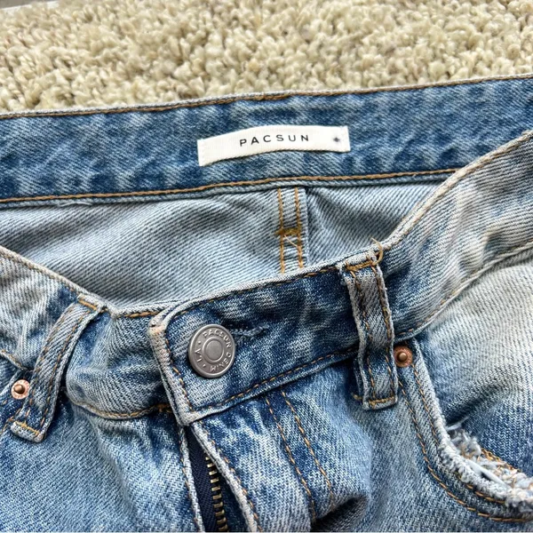 PACSUN Distressed Light Blue 90s Boyfriend Jeans - Image 8