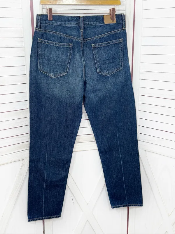 American Eagle Vintage High Rise Straight Leg Button Fly Jeans Size 8 Ankle - Image 2