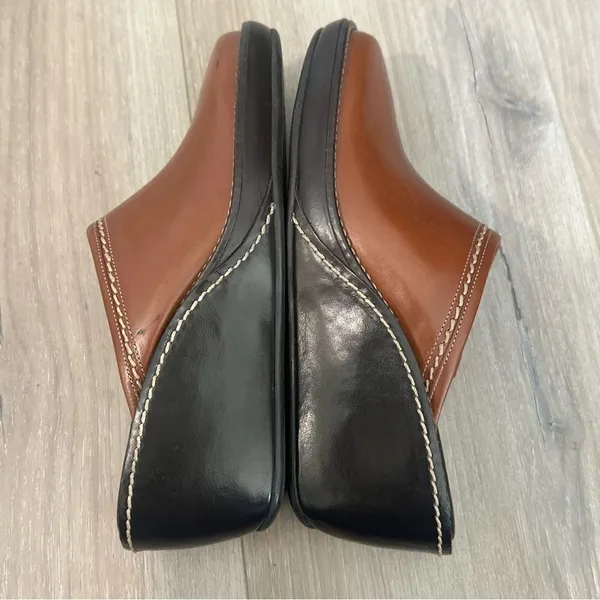 Cole Haan Elyssa Wedge Clogs Slip On Mules Shoes Brown Leather‎ Women’s Size 6 - Image 11