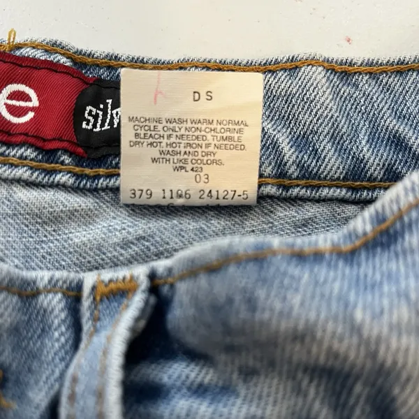 Levi's Vintage Y2K Levi SilverTab Jean Shorts Women 5/6 Blue Stone Wash‎ Loose F… - Image 4