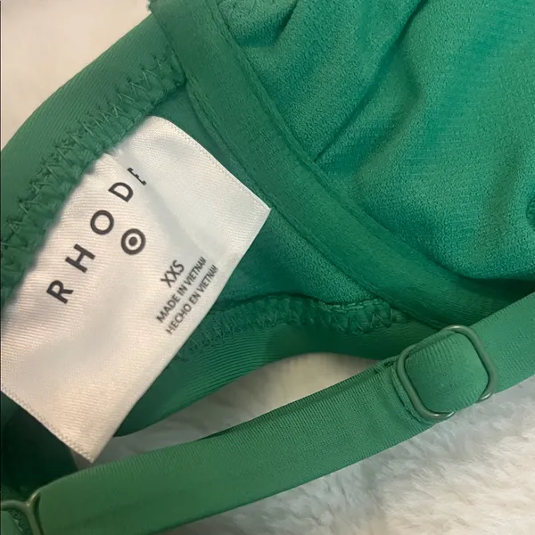 RHODE Emerald Bikini Top Green Size XXS - Image 2
