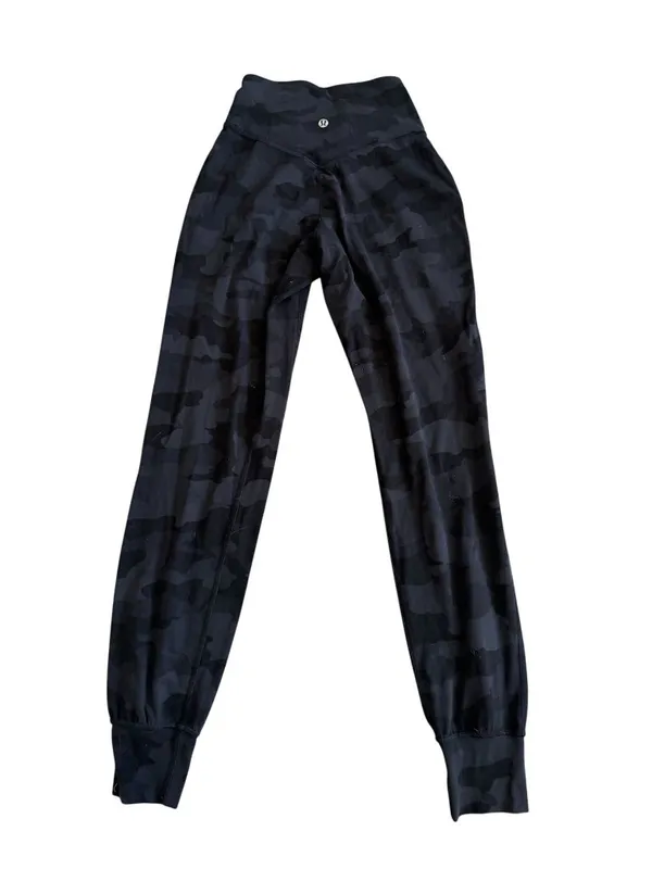 LULULEMON Gray Camo Jogger Active Pants Size 00 - Image 2