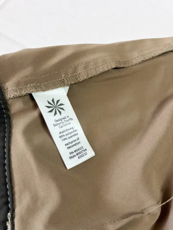 Athleta Whatever A-Line Skort Flare Active Skirt with Shorts - Size 4 - Tan - Image 7