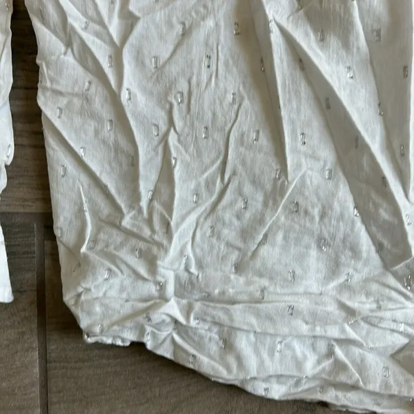 Gap lurex white shirt - Image 5