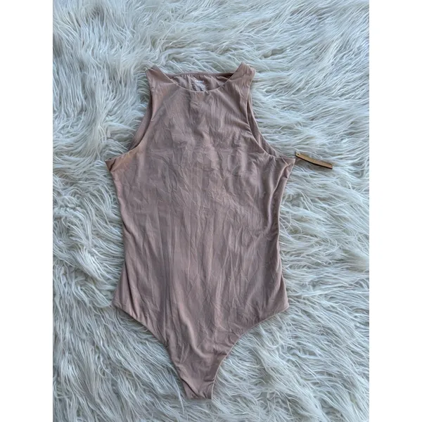 Skims Fits Everybody High Neck Bodysuit Mica Size Medium - Image 2