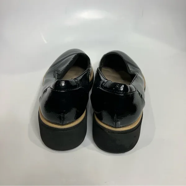 Clarks Sharon Dolly wedge Loafers black womens size‎ 7.5 business casual - Image 4