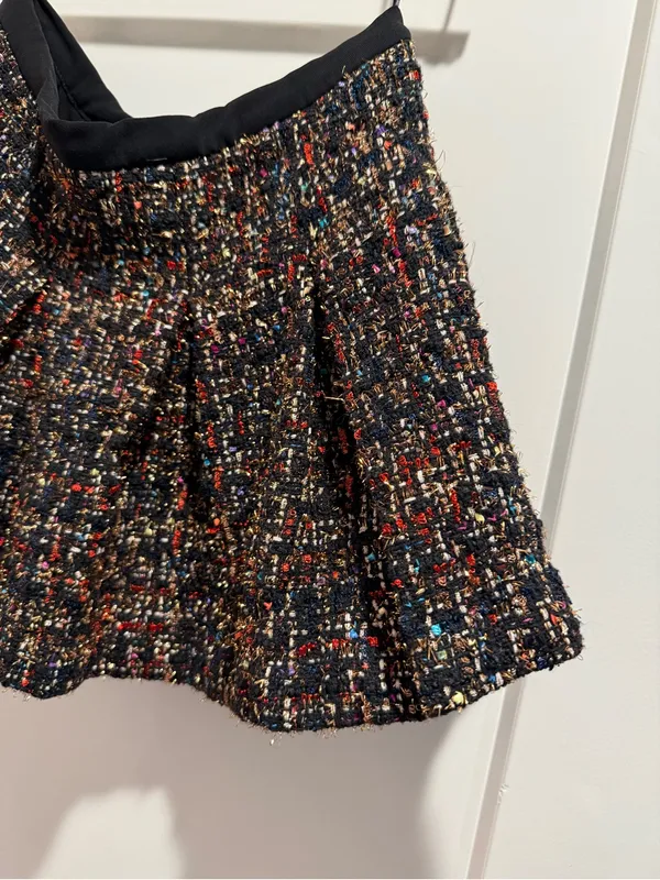 Amanda Uprichard Dixon tweed pleated Mini Skort Size Small‎ - Image 4