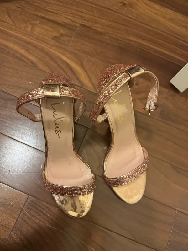 Rose Gold Heels Lulus - Image 3