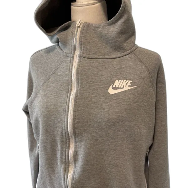 Nike | Tech Fleece Full Zip Hoodie in Grey Size Small Cotton Blend 930757-063 - Image 8