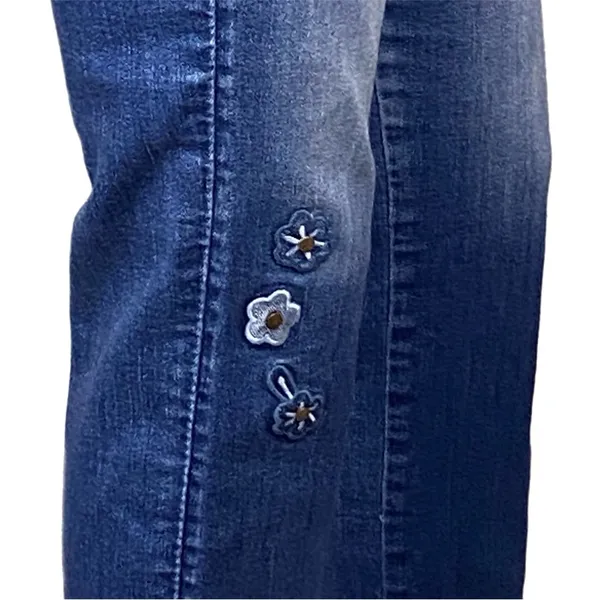 DESIGUAL EXOTIC Celana jeans- Pakaian Jadi Wanita- floral appliqué Size 30 EUC - Image 8