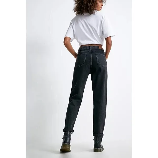 Urban Outfitters BDG Black‎ High Rise Mom Straight Leg Jeans 25 - Image 2