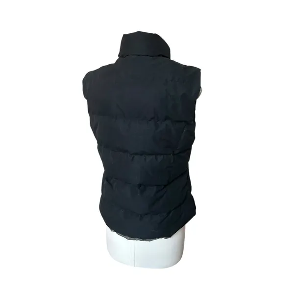 Vintage Y2K Eddie Bauer Down Navy Blue Puffer Vest Women's sz M Cozy Gorpcore - Image 5