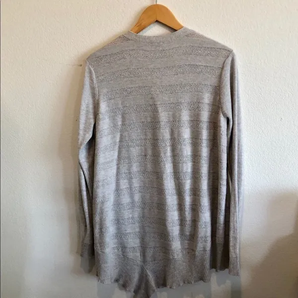 Anthropologie grey cardigan M - Image 4