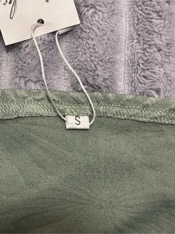 NILOINE Sage Green Textured Tank Top — Sizes S - Image 5